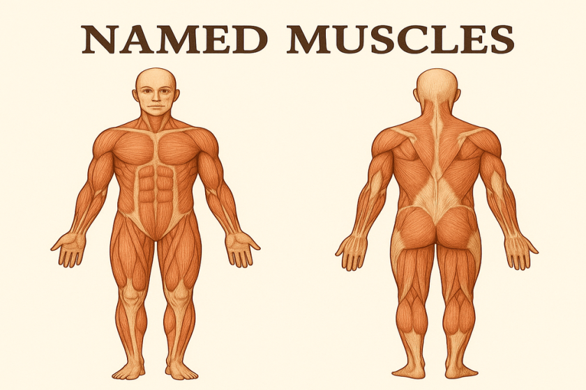 named muscles
